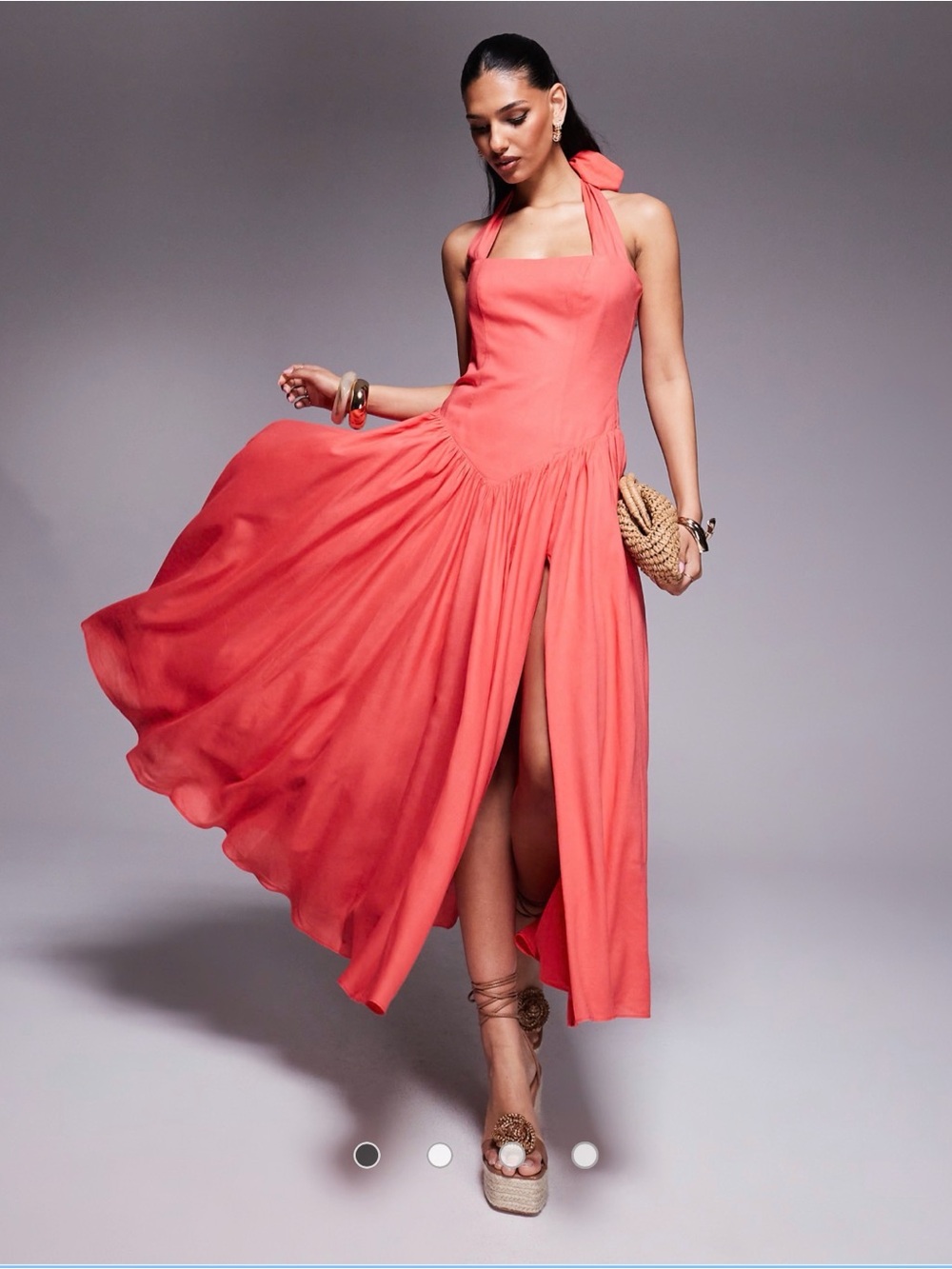 NWT Bardot Marabella Halter Dress Size 10